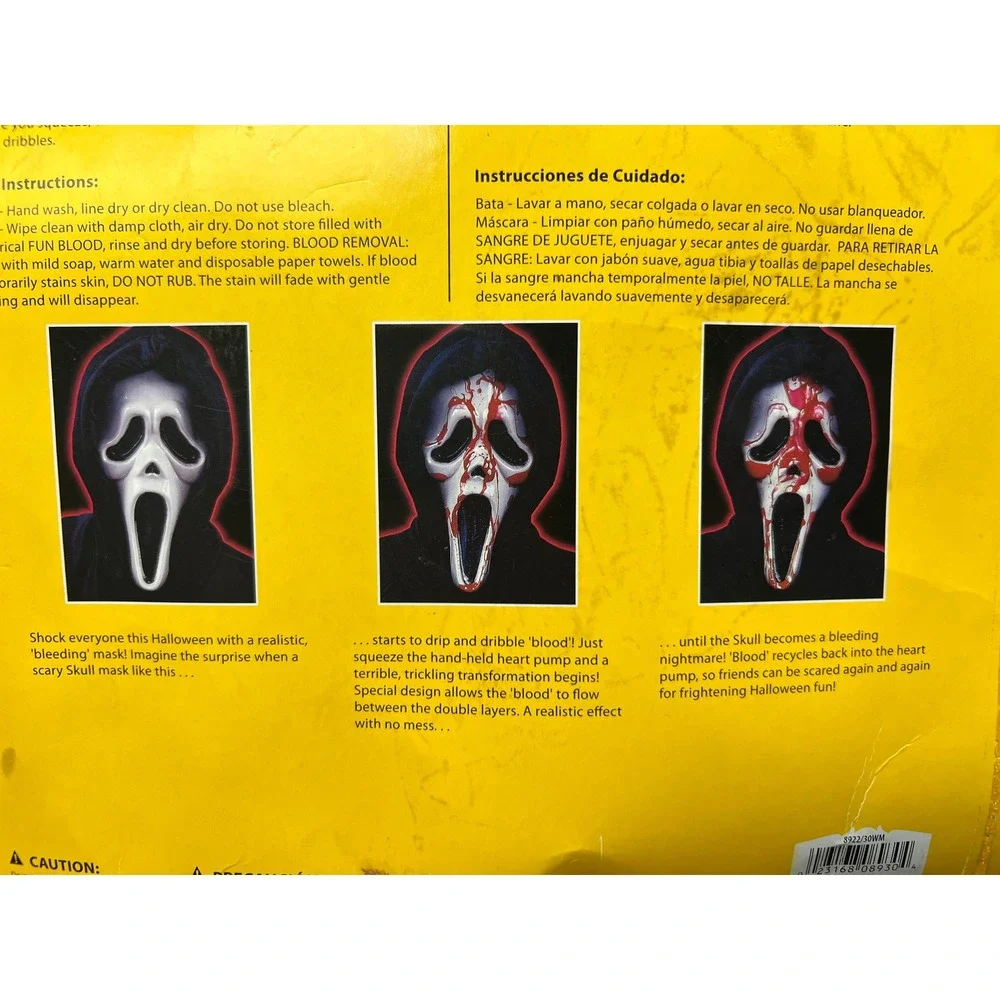 Bleeding‎ Scream Mask Original 1997 Miramax Films Fun World New in Package